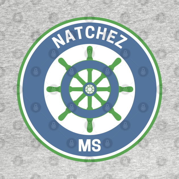 Discover Vintage Natchez Mississippi - Natchez Mississippi - T-Shirt