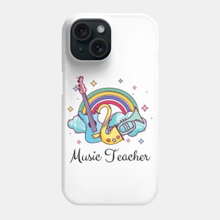 Music Teacher Cute boho Rainbow Phone Case