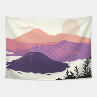 Bromo Mountain Tapestry