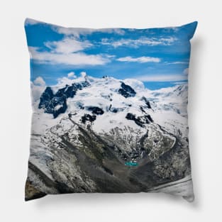 Dufourspitze Swiss Alps / Swiss Artwork Photography Pillow