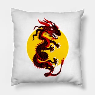 Black Dragon Pillow