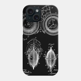 marine velocipede Vintage Patent Hand Drawing Phone Case