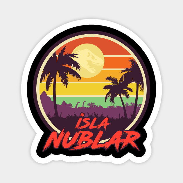 Isla Nublar Holiday Magnet by PlatinumBastard