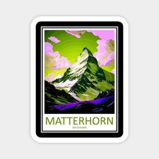 Matterhorn Mountain Switzerland Travel and Tourism Advertising Print Magnet