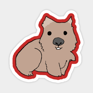 Wombat Cartoon Magnet