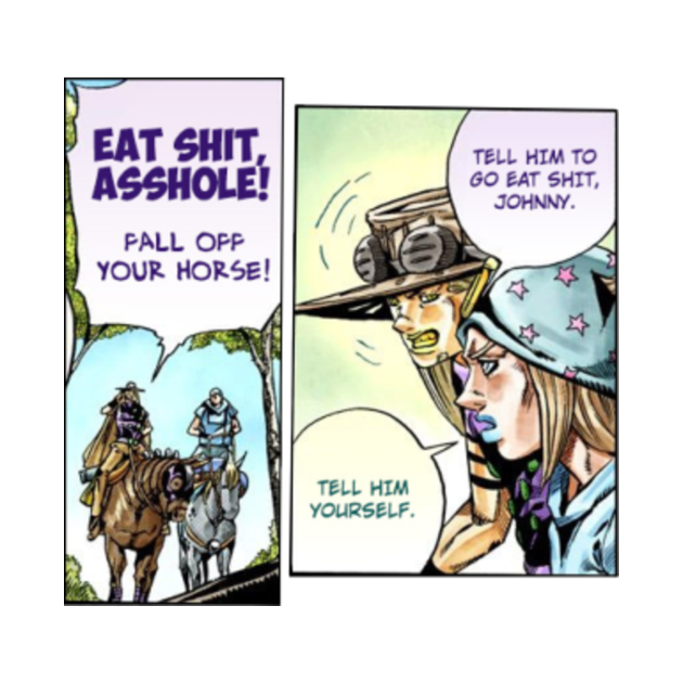 fall off your horse Jojos Bizarre Adventure TShirt TeePublic