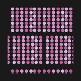 Pink Grid Dots T-Shirt