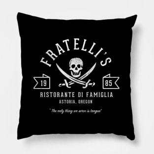 Fratelli's Ristorante Di Famiglia - Est. 1985 - vintage logo Pillow