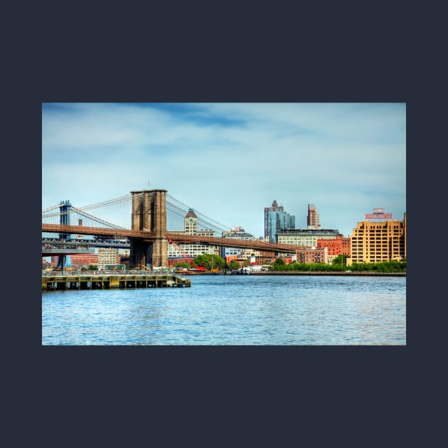 Brooklyn Bridge East River New York City by tommysphotos