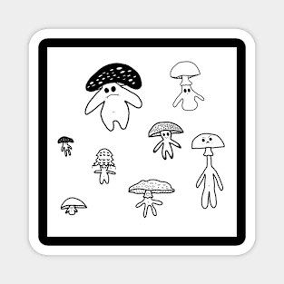 Mushroom Friends Magnet