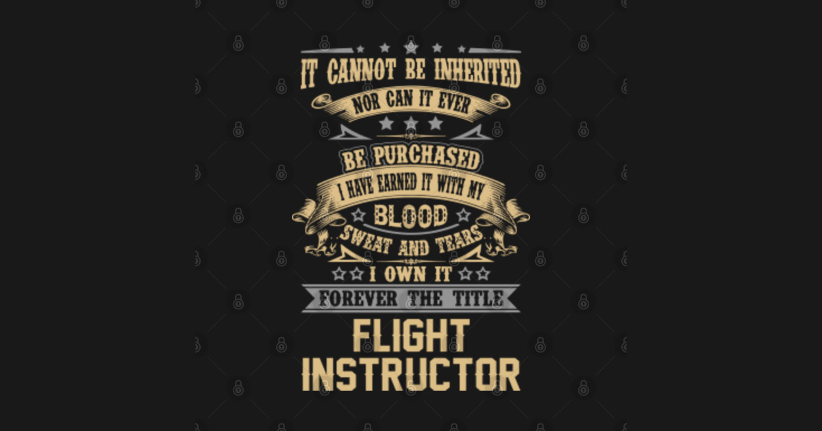 flight instructor shirt