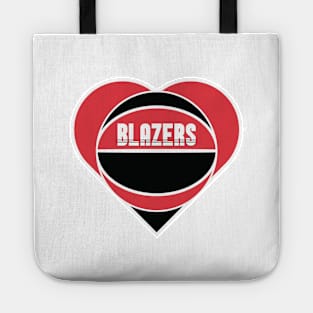 Heart Shaped Portland Trail Blazers Basketball Tote