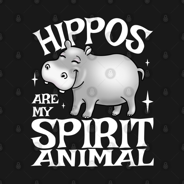 Hippos Are My Spirit Animal Funny Baby Hippo by PnJ