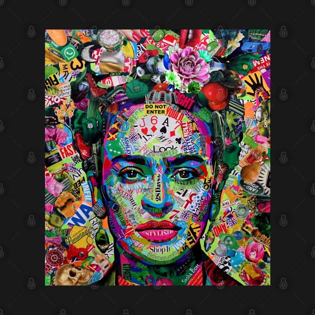 FRIDA KAHLO COLLAGE ART by Grunge&Gothic