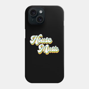 House Music, Techno, EDM, Rave, Dance Music Retro Phone Case