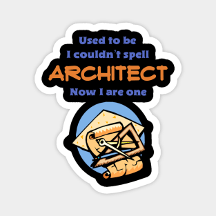 Funny Architect Profession Magnet