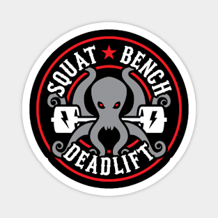 SBD Squat Bench Deadlift Kraken Magnet