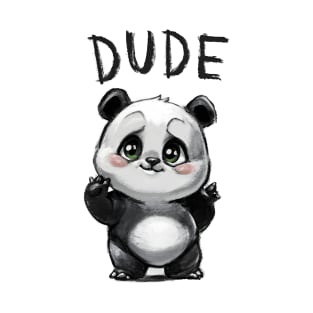 DUDE DOODLE DOODE PANDA T-Shirt