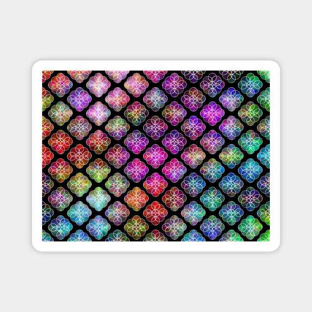 Rings Of Color Pattern Magnet by SartorisArt1