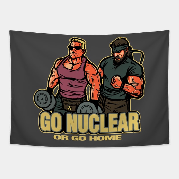 Go Nuclear Tapestry by AndreusD