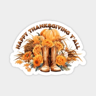 Western Thanksgiving Magnet