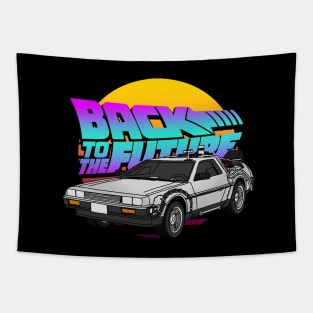 Retro Back To The Future Tapestry