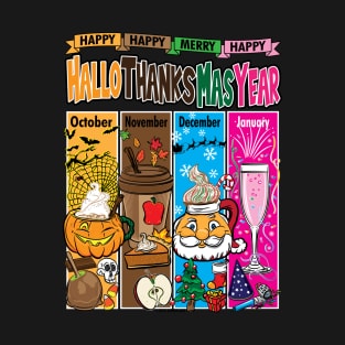 Happy Hallo Thanks Mas Year T-Shirt