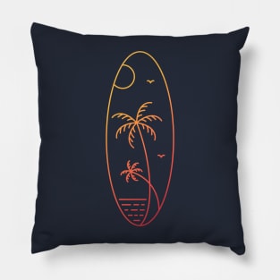 Tropical Summer Beach Vacation 2 Pillow