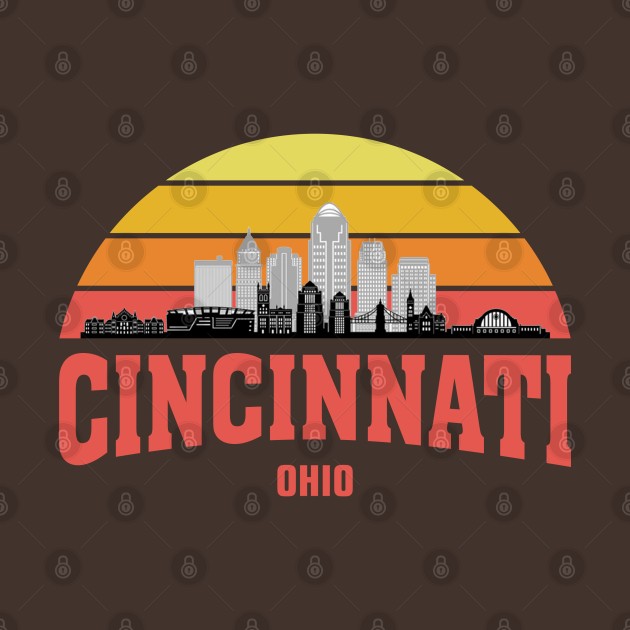 Disover Cincinnati Skyline - Cincinnati Skyline - T-Shirt