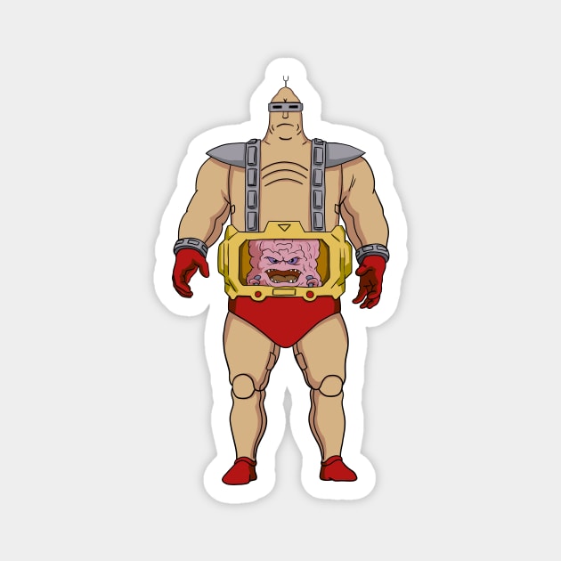 Old School Krang Magnet by tabslabred