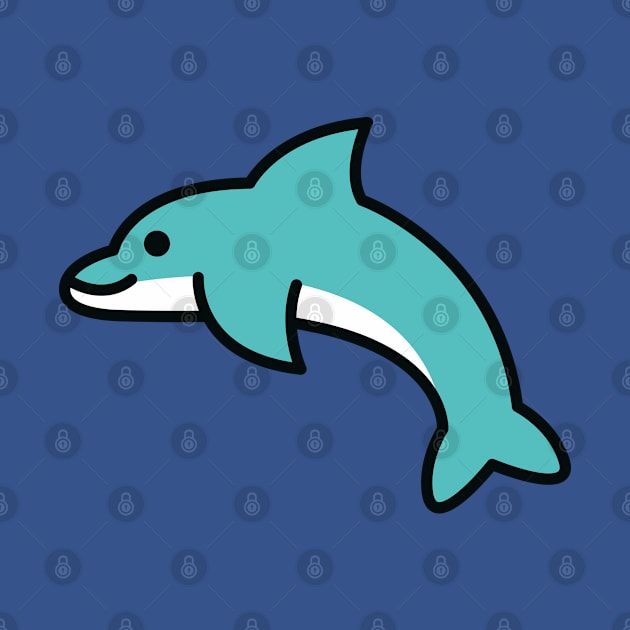 Cute & Simple Dolphin by DaTacoX