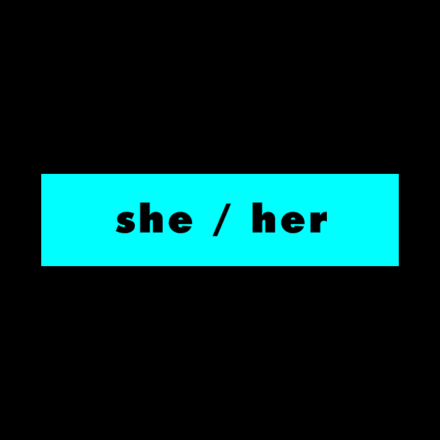 she / her - cyan by banditotees