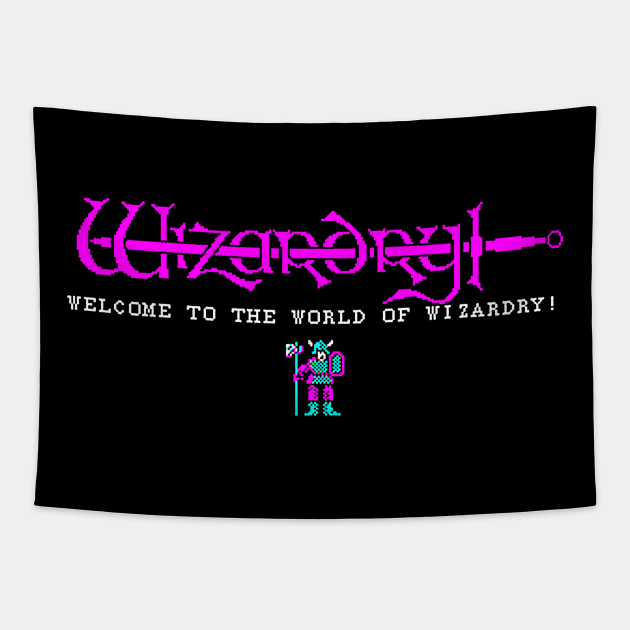 Wizardry Title Screen Tapestry by ClaasConflict