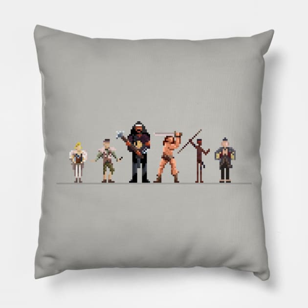 Conan the Pixelated Pillow by 84Nerd