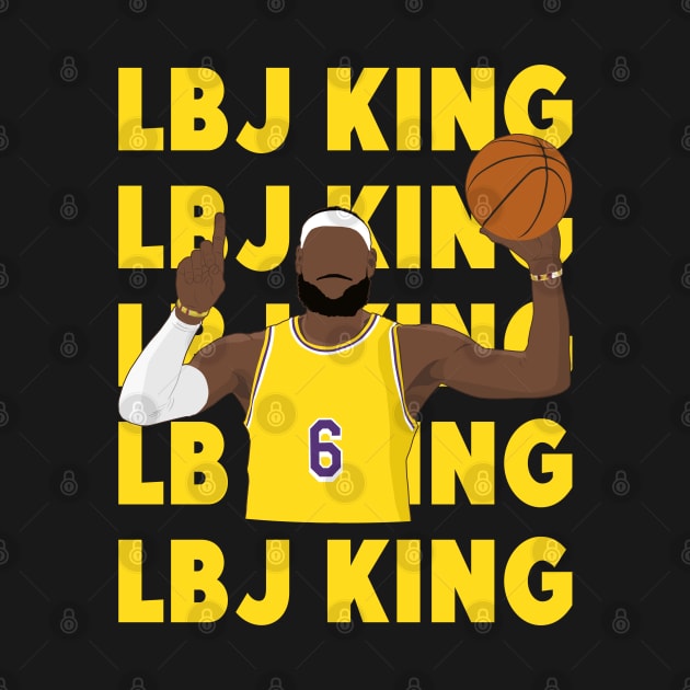 LBJ King - Los Angeles by BuzzerBeater00