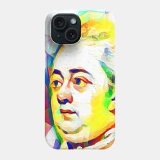 Edward Gibbon Colourful Portrait | Edward Gibbon Artwork 11 Phone Case