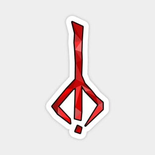 Bloodborne - Hunter Rune (Polygonal with black outline) Magnet