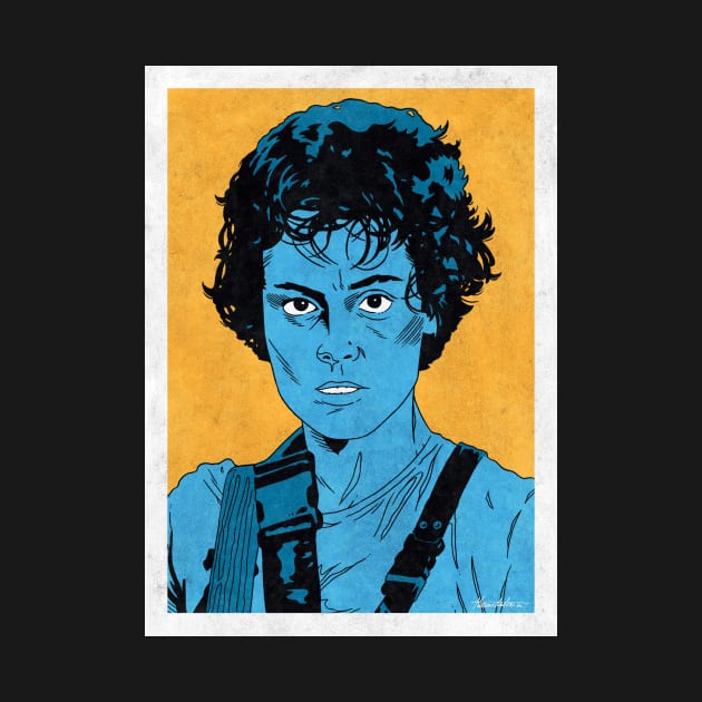 ELLEN RIPLEY - Aliens (Pop Art) by Famous Weirdos