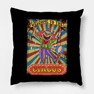 Circus of Nightmares: Horror Circus Clown Pillow