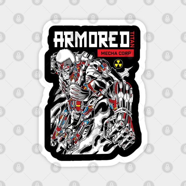 AOT Reiner Armored Titan Epic Design Magnet by Otaku Vibes