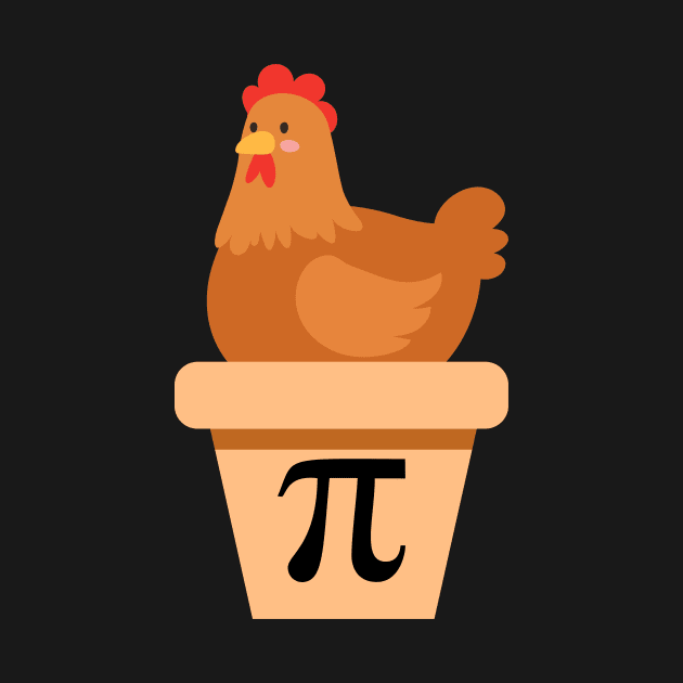 Chicken Pot Pi Funny Math Teacher Mathematics Student Gift by Haperus Apparel