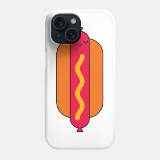 Hot dog with a face Phone Case