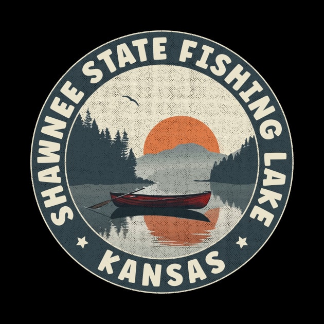 Shawnee State Fishing Lake Kansas Sunset by turtlestart