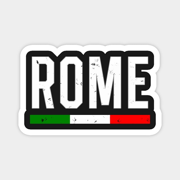 Italian Flag Rome Novelty Gifts Magnet by B89ow