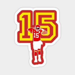 Patrick mahomes 15 flexing - kc chiefs Magnet