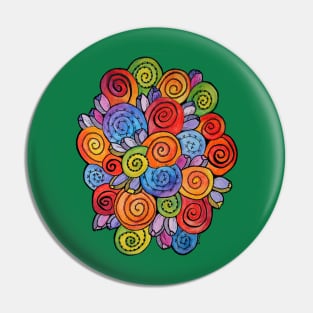 Rainbow Explosion Shells Pin