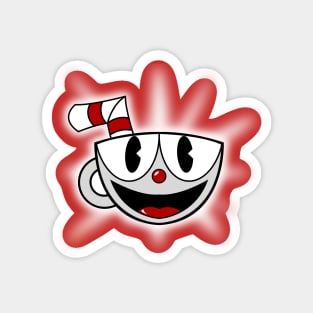 A Cuphead Cartoon Magnet