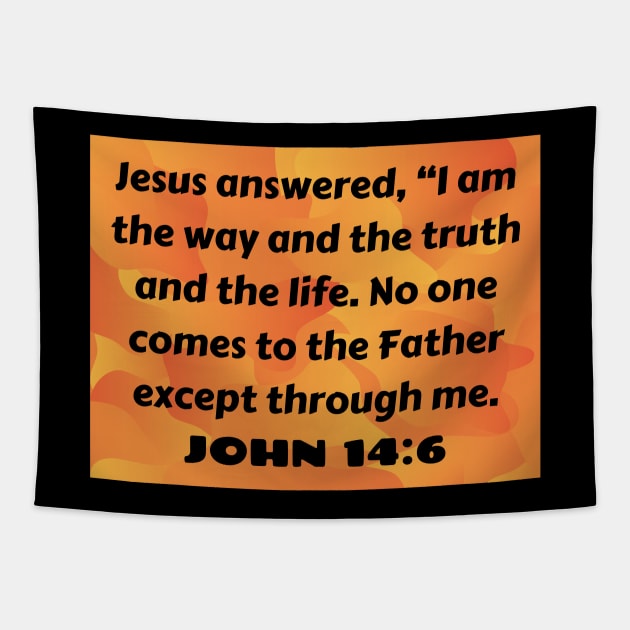 Bible Verse John 14:6 Tapestry by Prayingwarrior