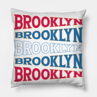 NATIONAL TEXT ART BROOKLYN Pillow