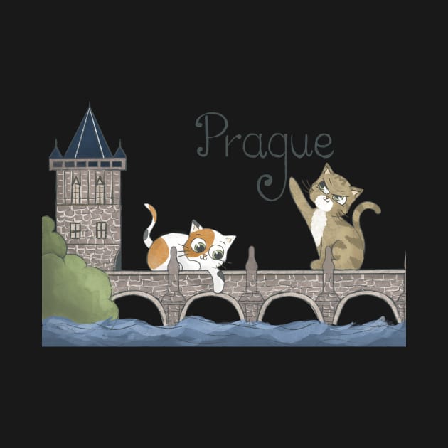 Prague cats by AbbyCatAtelier